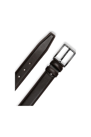 Mft Leather Hakiki Deri Erkek Kemer Dikişli, 3,5cm, Kahve 7457 Kahve