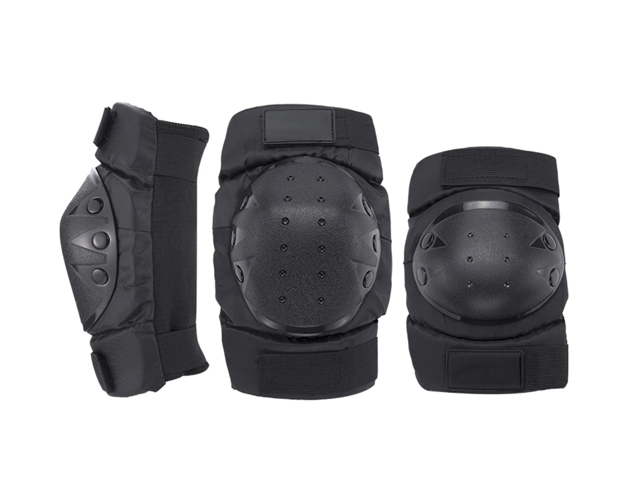 Yuntech01 Motosiklet Bisiklet Koruyucu Pad Seti - Diz Ve Dirsek Koruyucuları, Eva Yastık Ve Pe Korumalı, Spor Aktivitelere Uygun Siyah