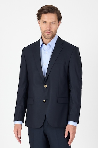 İmza Lacivert Düz Gabardin Mono Yaka 2 Düğme 4 Drop Comfort Fit Basic Ceket 1002250005 206 Lacivert