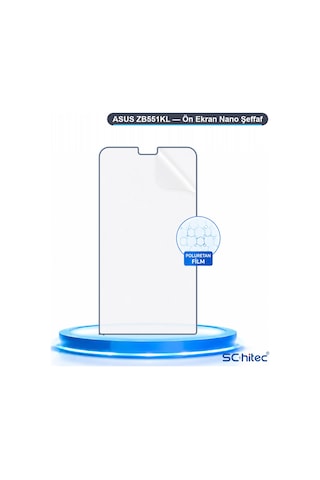 Asus Zb551kl Uyumlu Ön Yüzey Nano Şeffaf Hidrojel Ekran Koruyucu 29229547