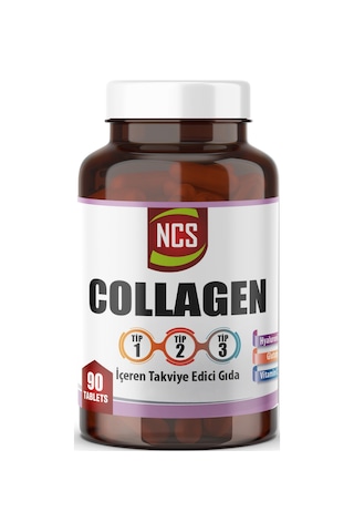 90 Tablet Hidrolize Collagen Kolajen Type Tip 1-2-3 Hyaluronic Acid Vitamin C L-glutatyon