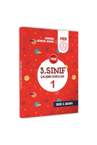 2026 MEB İlkokul 3.Sınıf Çalışma Soruları 1 Tüm Dersler Kazanım Pekiştirme Kitabı BASKI ÜCRETİ