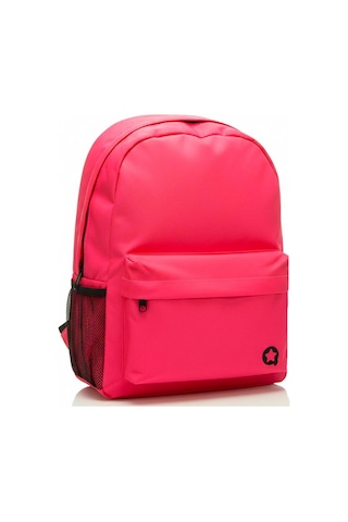 Yuga İki Gözlü Sırt Çantası Neon Pembe Pembe