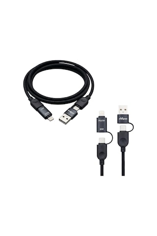 Chargeon 4in1 Type-c To Usb + Type-c To Lightning 87w Hızlı Şarj Kablosu - 1metre