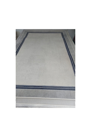 Soneva Serisi Sık Akrilik İplik Dokuma 200 X 300 6m2 Dokuma Halı Lacivert/gri