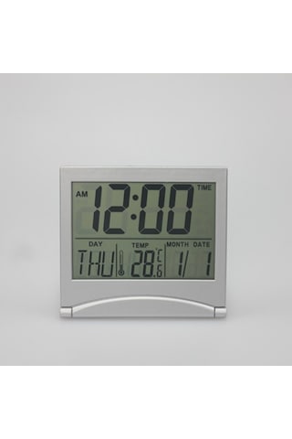 Primepickings Otomatik Arkadan Aydınlatmalı, Takvimli, Sıcaklık Ve Nem İzleyici Büyük Atomik Duvar Saati - Pill A