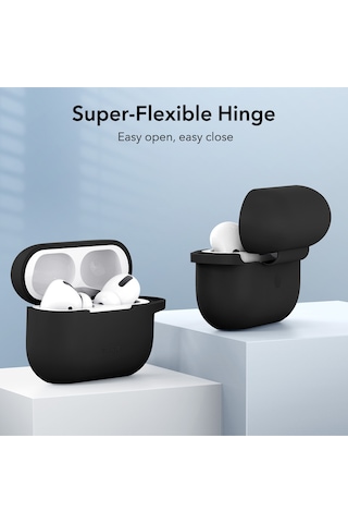Apple AirPods Uyumlu Pro / Pro 2 Bounce Carrying Kılıf Siyah