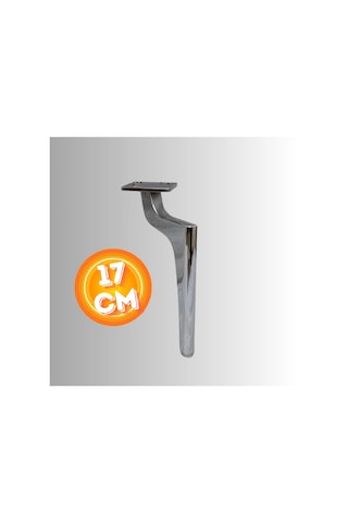 17 Cm Metal Zirve Ayak Koltuk Ayağı Mobilya Ayağı Ünite Ayağı Konsol Ayağı Puf Berjer Ayağı Krom