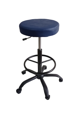 Bar Taburesi Siyah Metal Ayaklı Çemberli