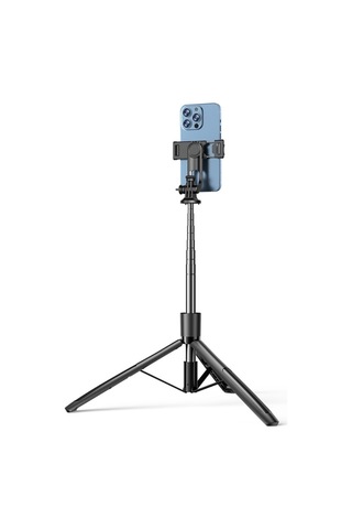 Cbtx Yesido Sf13 Geri Çekilebilir Genişletilmiş Bluetooth Tripod Telefon Canlı Akış Selfie Stand Siyah