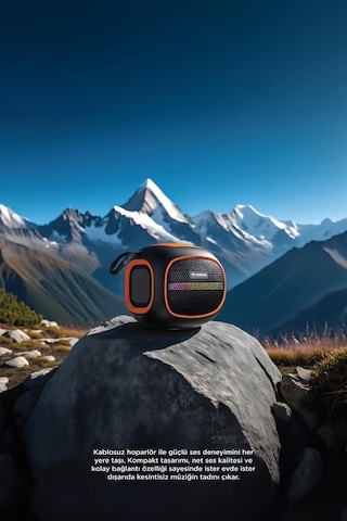 Torima D90 Taşınabilir Bluetooth Hoparlör Siyah