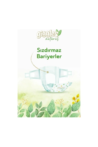 Giggles Natural 5 Numara Juniour Pamuklu Bebek Bezi 42 Adet