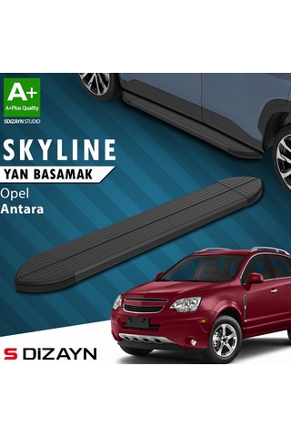 S-dizayn Opel Antara Skyline Siyah Yan Basamak 183 Cm 2006-2015 A+ Kalite