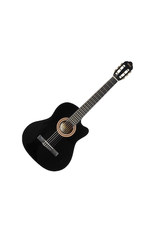 Valencia Vc104Tcbk Klasik Gitar 4/4 Siyah Cutaway Sap Çelikli
