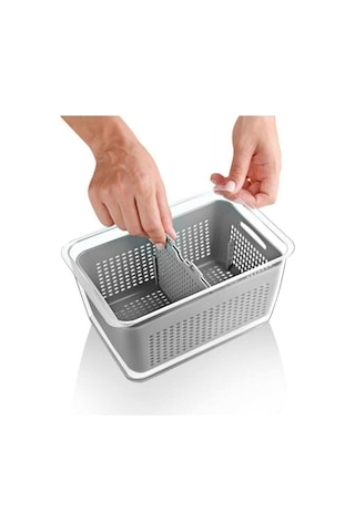 Lossa Lüx 3 Adet Buzdolabı Içi Süzgeçli Organizer 2,5lt,5lt,9lt Set-saklama