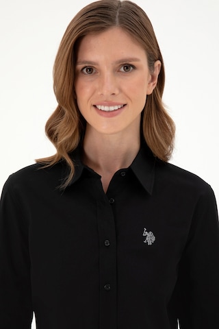 U.s. Polo Assn. Kadın Siyah Gömlek Basic 50295640-vr046 Siyah