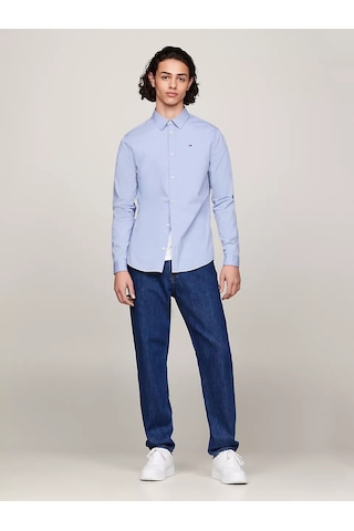 Erkek Tjm Original Stretch Gömlek Mor