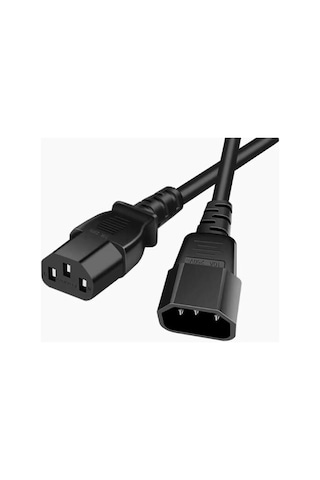 C13 To C14 Power Dişi Erkek Kablo 3x0.75 Dişi Erkek Power Kablo 2m