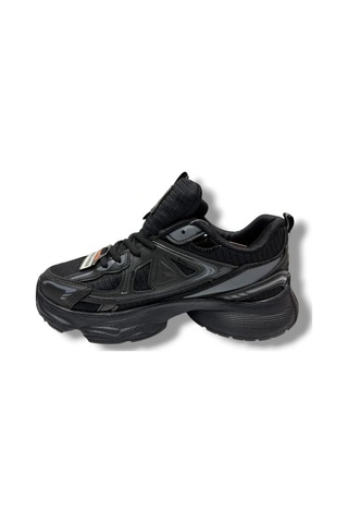Marco Jamper 2411-26 Cilt Deri Anorak Anatomik Sneaker Siyah Gümüş 36-40 Siyah
