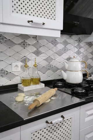 Kesme Tahtası 50cm X 54cm Paslanmaz Çelik Tezgah Kenar Çıtasına Uygun Metalik Gri