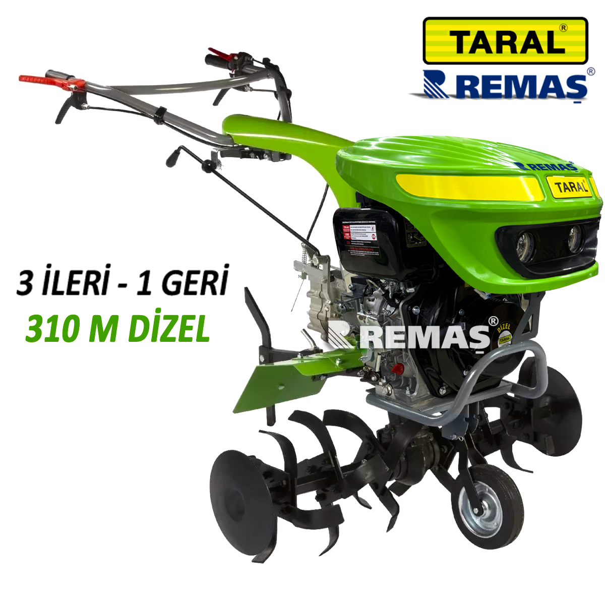 Taral 310 M Pmg 178f-fd 7 Hp 3 İleri - 1 Geri Şanzımanlı Dizel Çapa Makinası