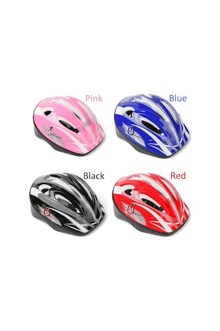 Siyah Spor Çocuklar Paten Bisiklet Emniyet Kask Güvenlik Görevlisi Diz Dirsek Pedi Bisiklet Kask Koruma Siyah