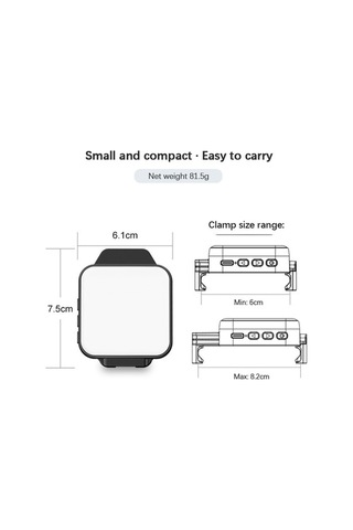 Didadodo Taşınabilir 2 Renkli Led Vlog Işığı - 66 Led, Cri 95, 2500k-8500k, Soğuk Ayakkabı Bağlantılı Siyah Siyah