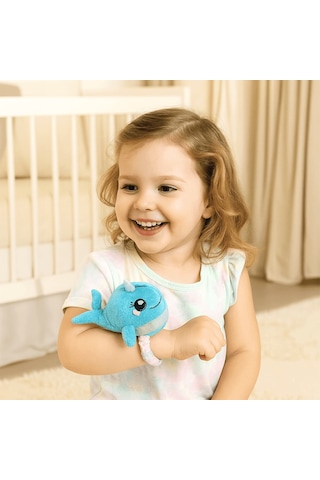 Mini Mini Peluş Bileklik Hayvancıklar - Balina Çok Renkli