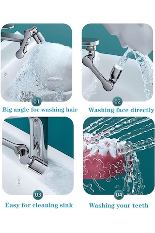 Mekanik Kol Evrensel Musluk Dönebilir Ve Kaldırabilir Su Çıkış Uzatma Musluğu Bubbler Evrensel Bağlantı Sıçrama Geçirmez