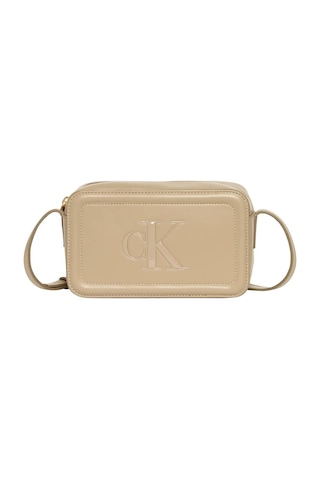 Calvin Klein Bold Ck Camera Bag Kadın Kahverengi Omuz Çanta-12242 Kahverengi