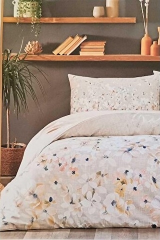 Özdilek Nev Flor Nevresim Takımı Çift Kişilik Sarı