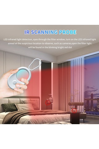 Sones T02 Akıllı Kızılötesi Kamera Dedektörü Gizlice Atış Önleyici Tarayıcı Siyah Siyah