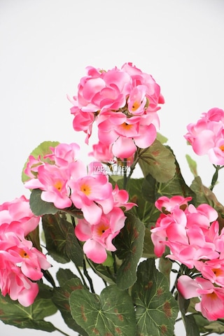 Yapay Çiçek Büyük Sardunya Demet 40 Cm Açık Pembe