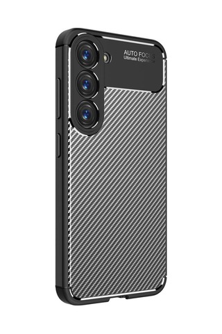 Samsung Galaxy Uyumlu S23 Plus Kılıf Karbon Silikon Case Kapak