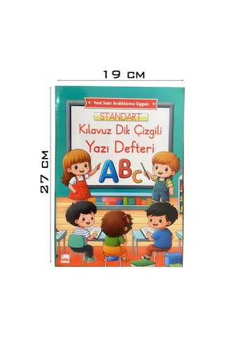 Kılavuz Dik Çizgili Güzel Yazı Defteri A4 Büyük Boy Fatih Jumbo Kurşun Kalem Sınav Silgisi Kalemtraş Yeni Müfredat