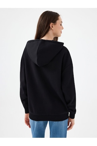 Loft Oversize Kadın Sweatshirt Lf2041117 Q1.v1 Siyah