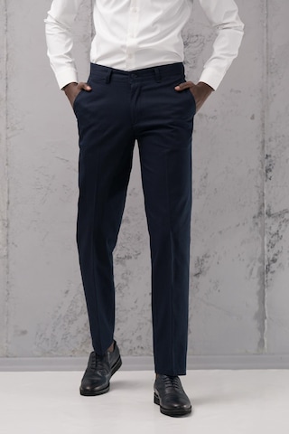 Notra Regular Fit Pamuklu Yan Cep Klasik Yazlık Gabardin Pantolon Lacivert