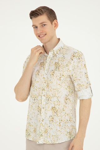 U.s. Polo Assn. Erkek Haki Gömlek Desenli 50283711-vr027 Yeşil