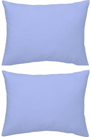 Makiteks Yüzde Yüz Pamuklu 2 Adet 35x45 Cm Mavi Düz Boya Bebek Yastık Kılıfı Mavi