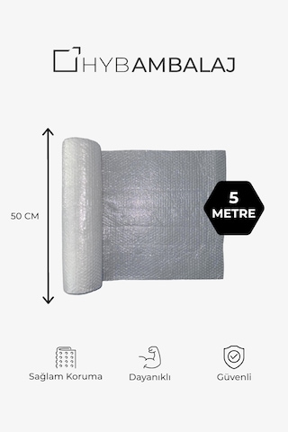 50cm X 5mt Kalın Balonlu Naylon Patpat - Koruyucu Ambalaj Ve Paketleme Malzemesi