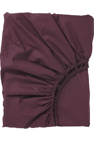 Tek Kişilik Lastikli Çarşaf Vişne Çürüğü-bordo Renk Meridyendukkan 90x200 Cm Pamuklu-liyosel