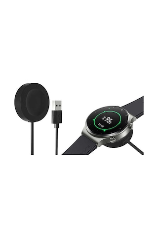Siyah Huawei Watch 3 Usb Şarj Kablosu-zore