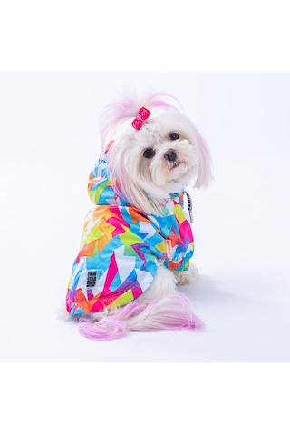 Pawstar Mosaic Polarlı Köpek Montu Köpek Yağmurluk