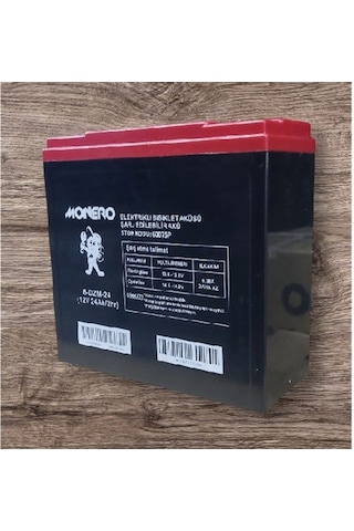 Monero 12v-24 Amper Dik E-bıke Akü 4'lü Paket 20 Amper İle Aynı Ebatlarda Ebatlar: 180 X 78 X 170mm