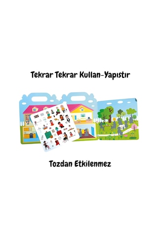 Tekrar Kullanılabilen İlk Sticker Kitabım My House