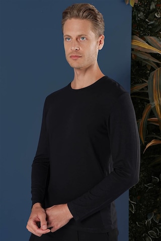 Efor Ts 870 Slim Fit Siyah Spor T-shirt Siyah