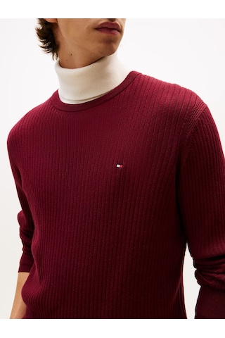 Tommy Hilfiger Pıma Ctn Cash Structure Crew Erkek Mor Kazak - Mw0mw40449 Mor