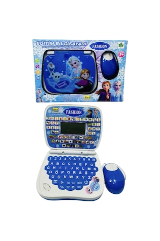 Oyuncak Eğitici Laptop Mavi Bilgisayar Türkçe-ingilizce
