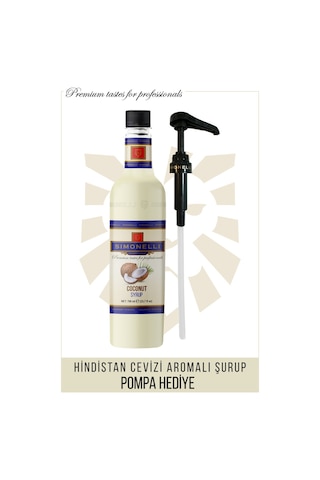 Simonelli Hindistan Cevizi Kahve Şurubu 700 ML + Pompa