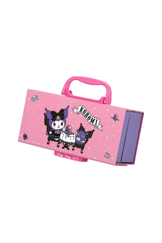 Kuromi Kilitli Kalemlik Pembe Çok Renkli